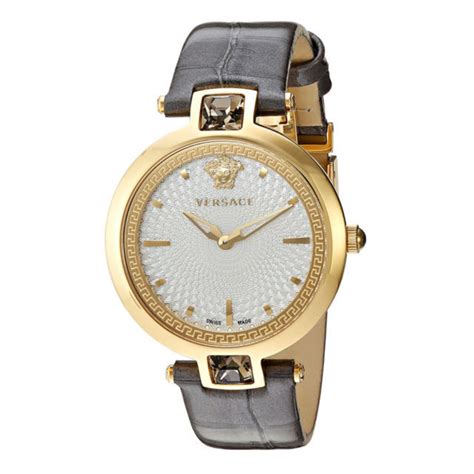 Versace Women's VAN060016 Olympo Gold IP Crystal White 